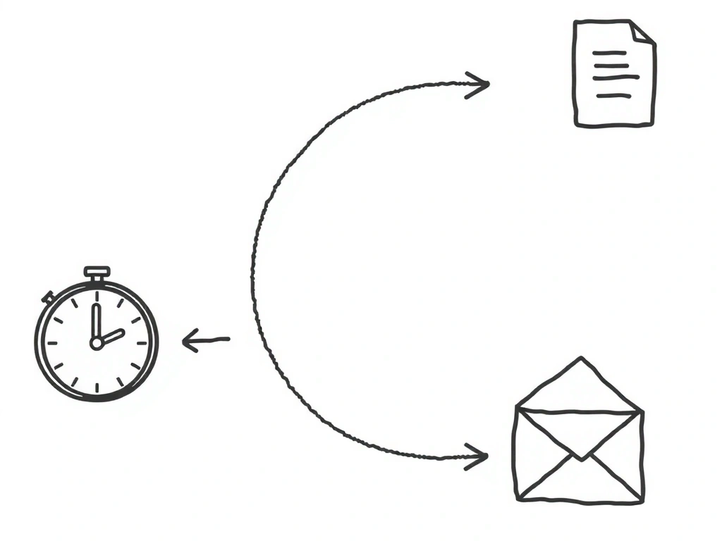 En ritning av en enkel processflödesdiagram