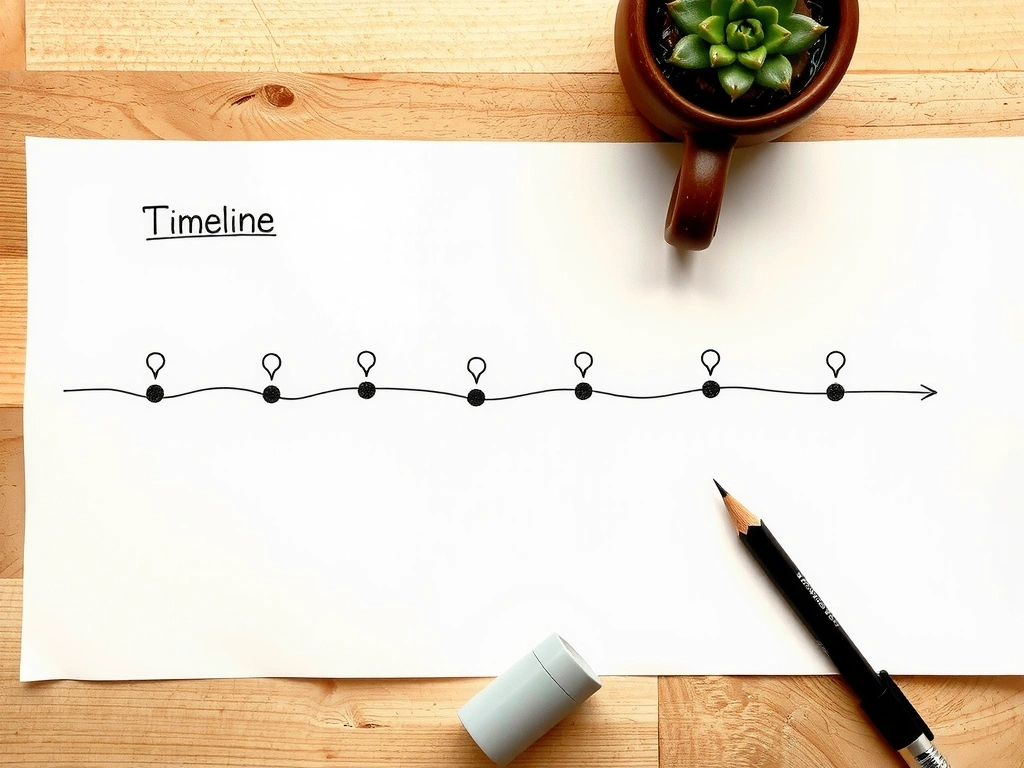 Ritad tidslinje för din resa