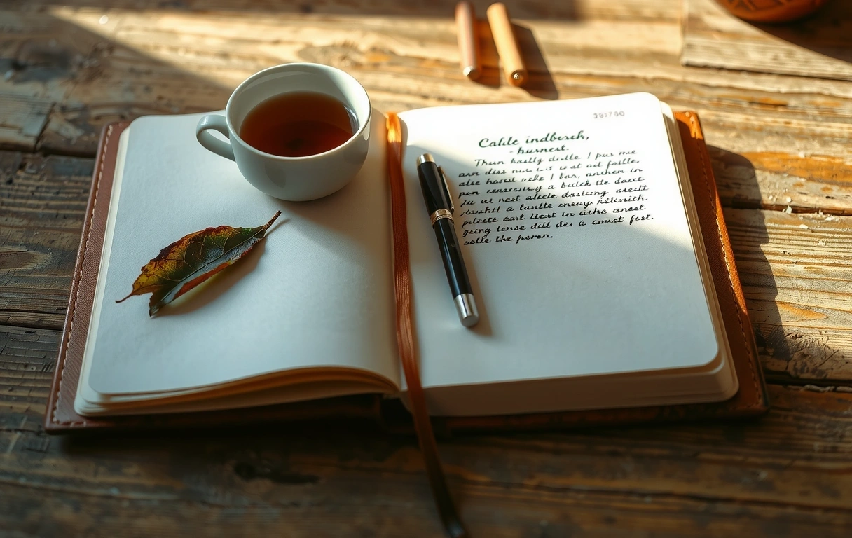 Reflekterande dagbok och te